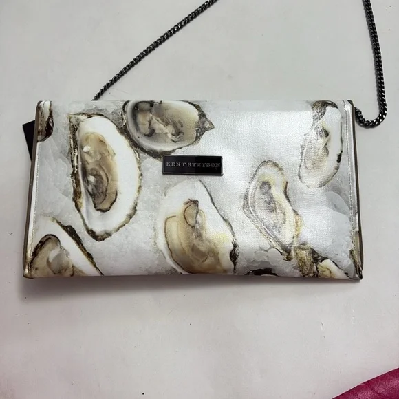 NWT & dust-bag KENT STETSON Oyster clutch/purse - Picture 11 of 13